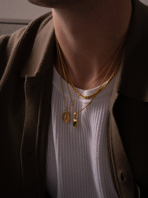 Colar GEMMA Verde | Ouro 18K