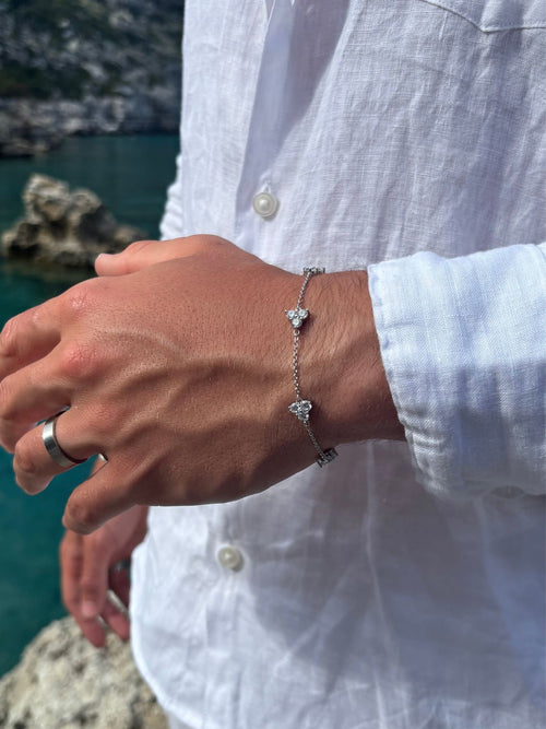 Pulsera FORTUNA Nácar | Plata