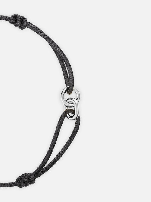 NODO Bracelet | Black & Silver
