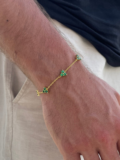 FORTUNA Smaragd Armbånd | 18K Guld
