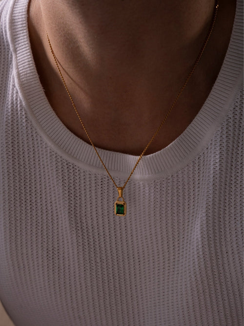 Colar GEMMA Verde | Ouro 18K