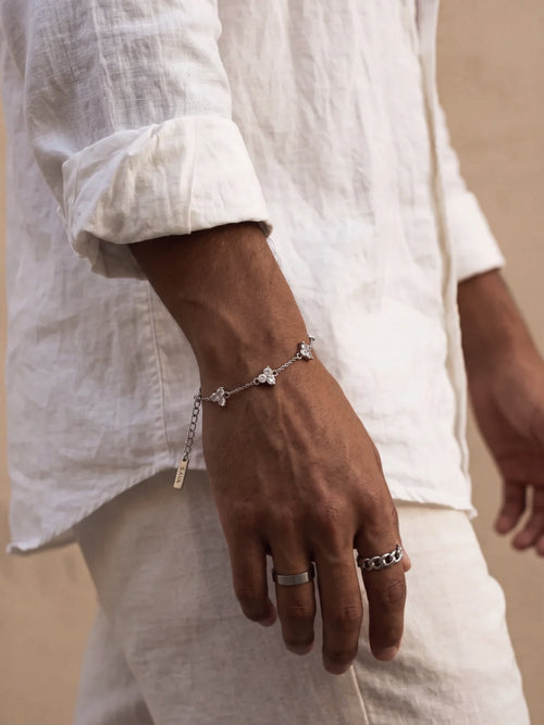 FORTUNA Perlemor Armbånd | Sølv