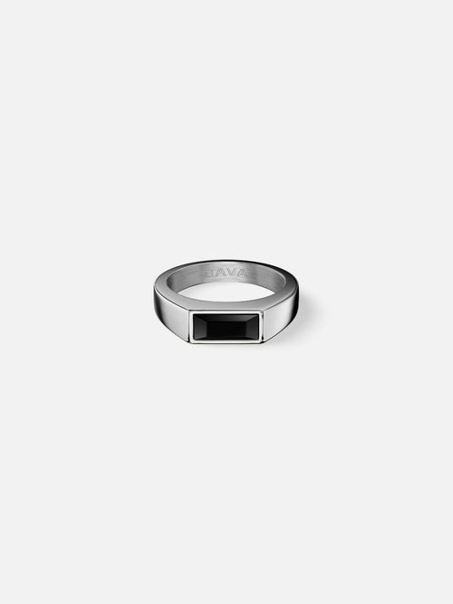 Anillo LAGO Negro | Plata
