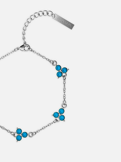 Pulsera FORTUNA Azul | Plata