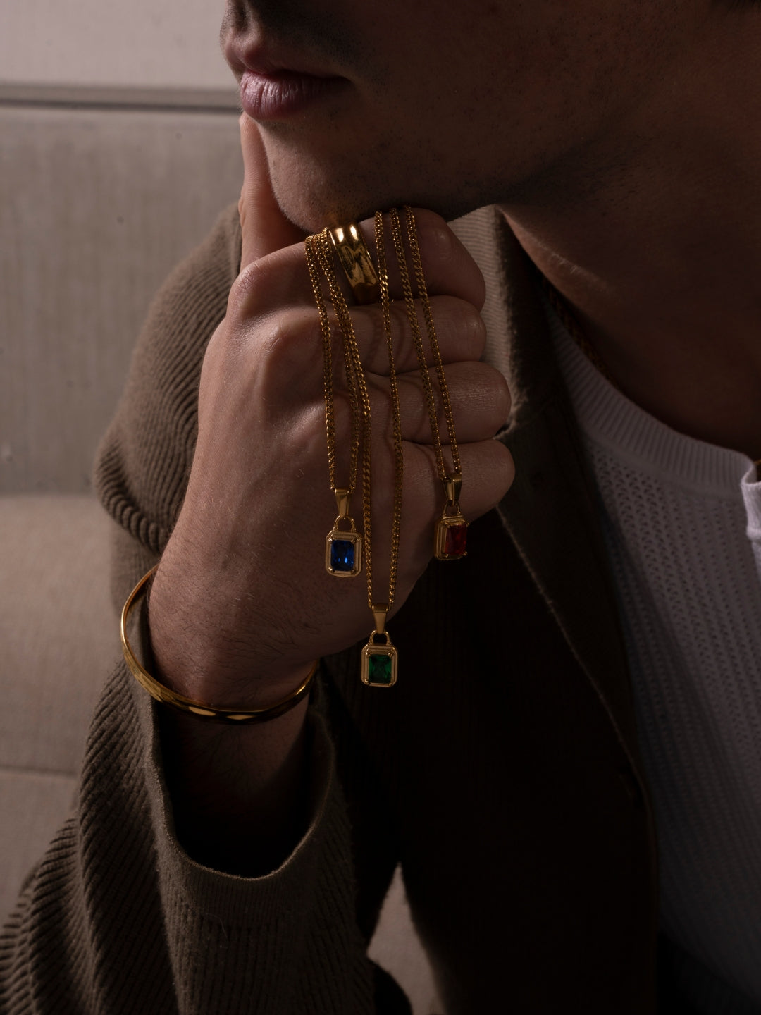 Colar GEMMA Verde | Ouro 18K