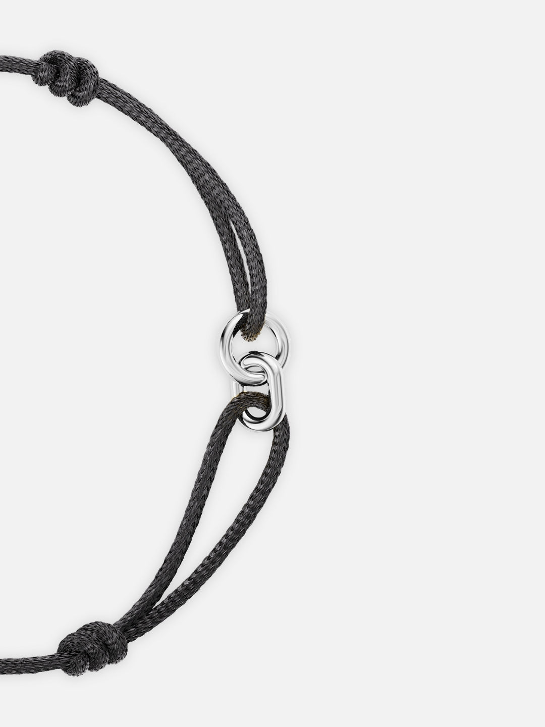 NODO Bracelet | Black & Silver