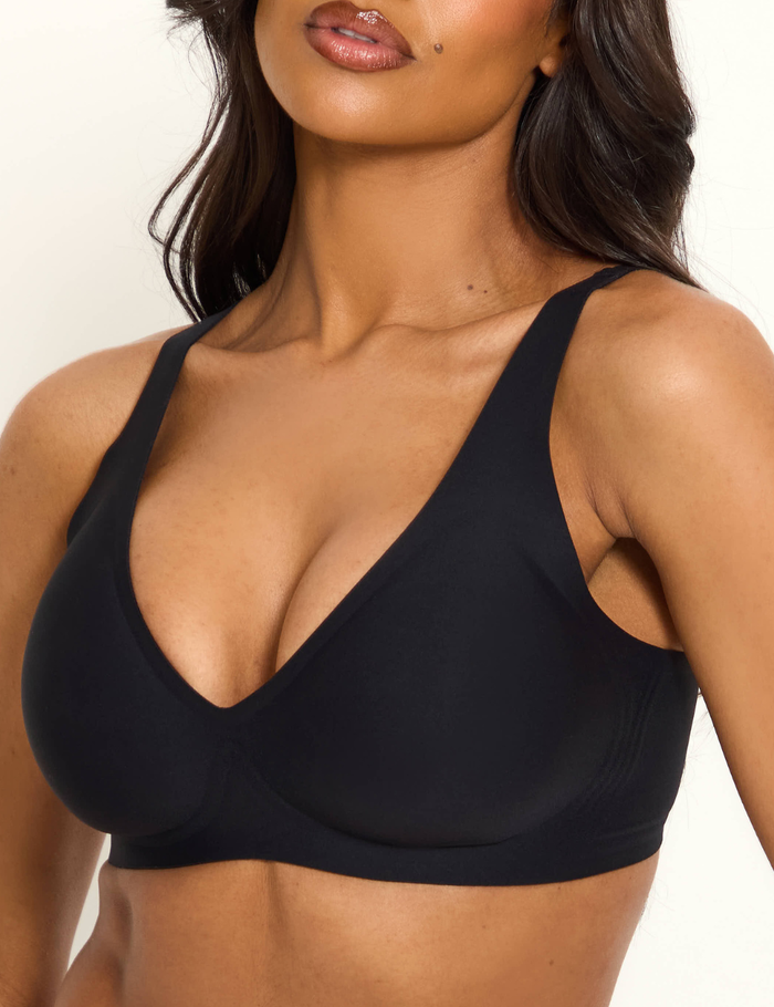 Soutien-gorge push-up décolleté V sans armature