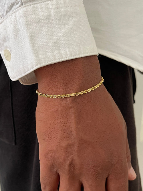 RIVA 3 mm Armbånd | 18K Guld