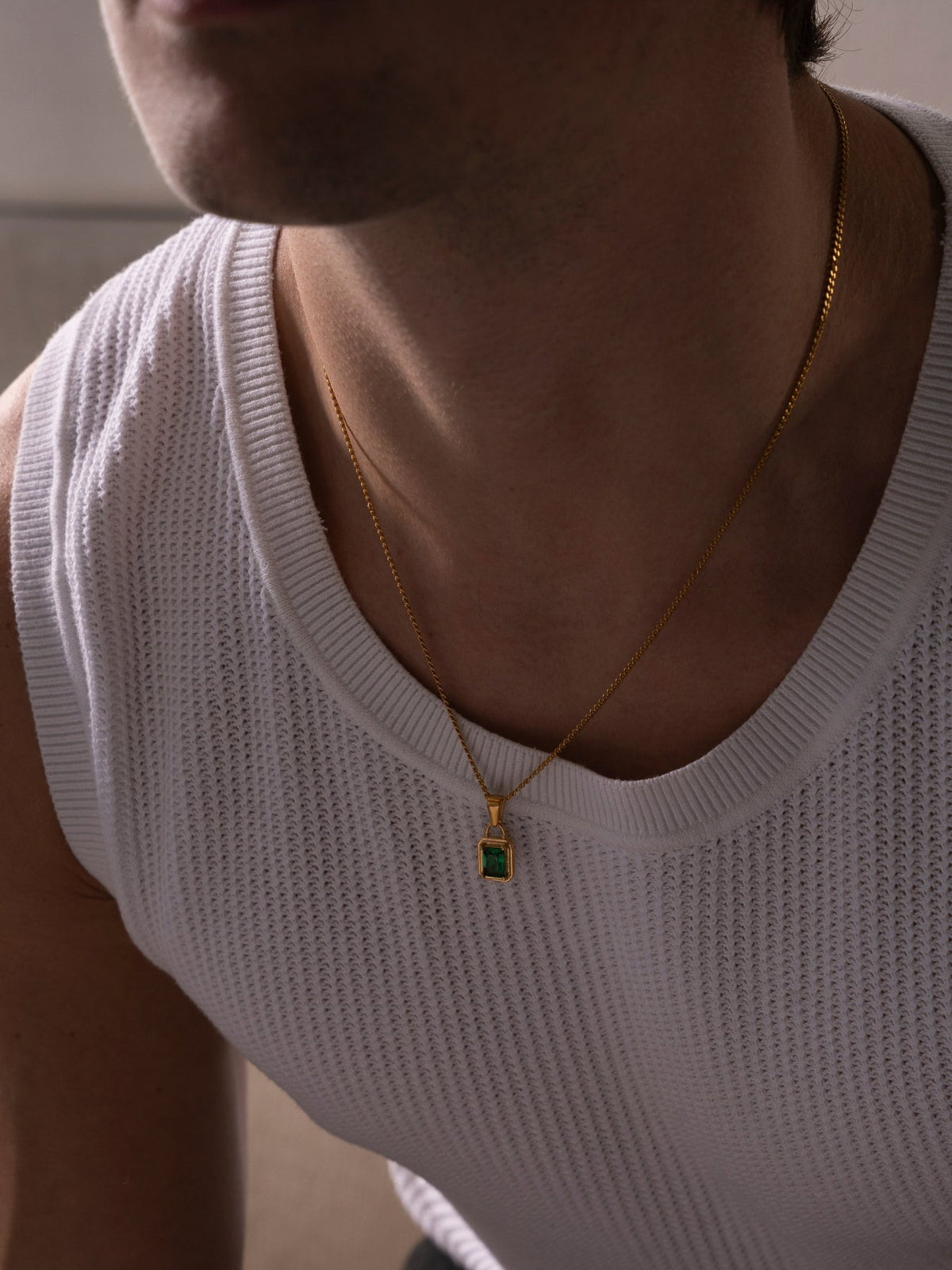 Collier GEMMA Vert | Or 18K
