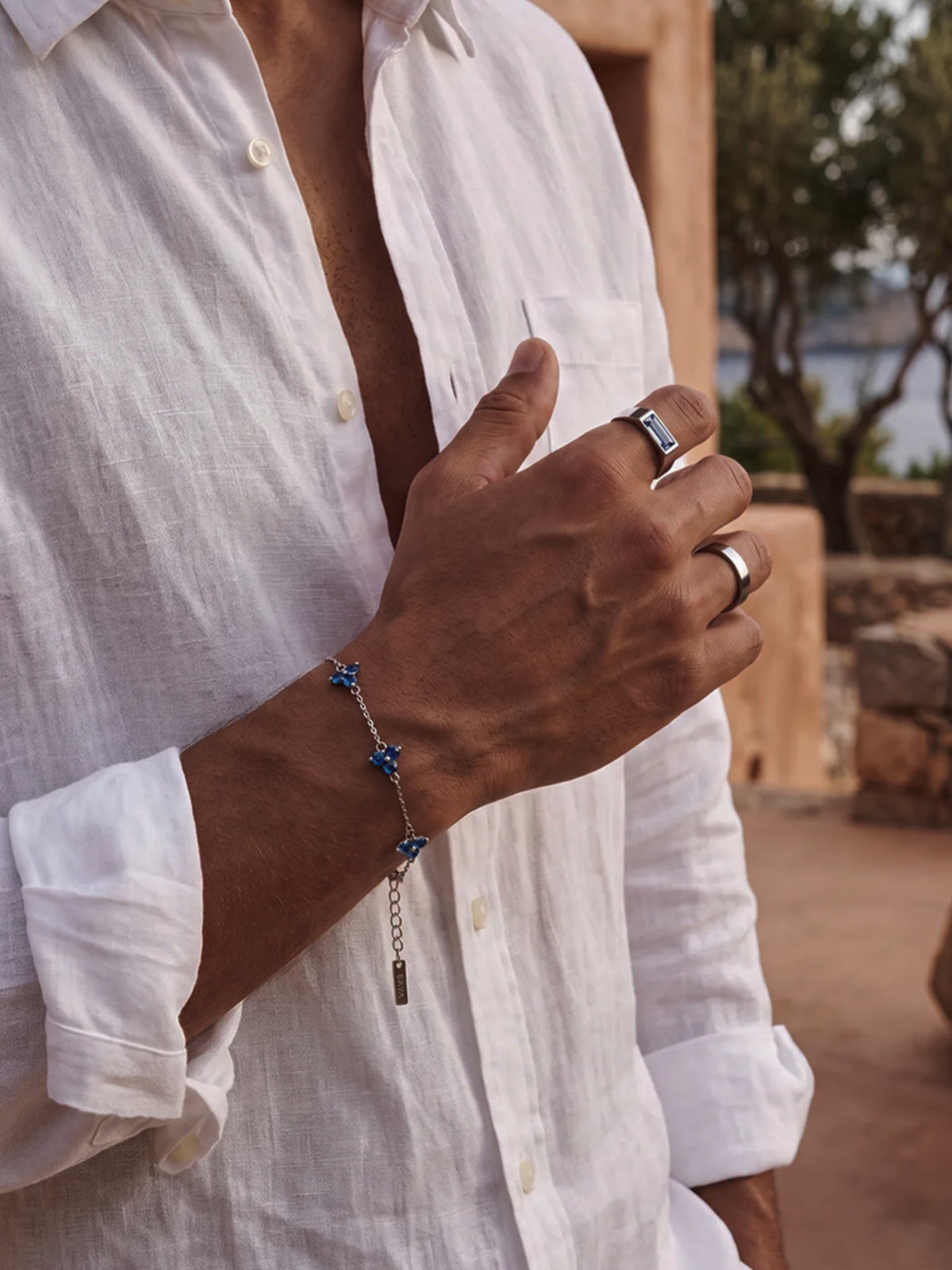 Bracelet FORTUNA Azur | Argent