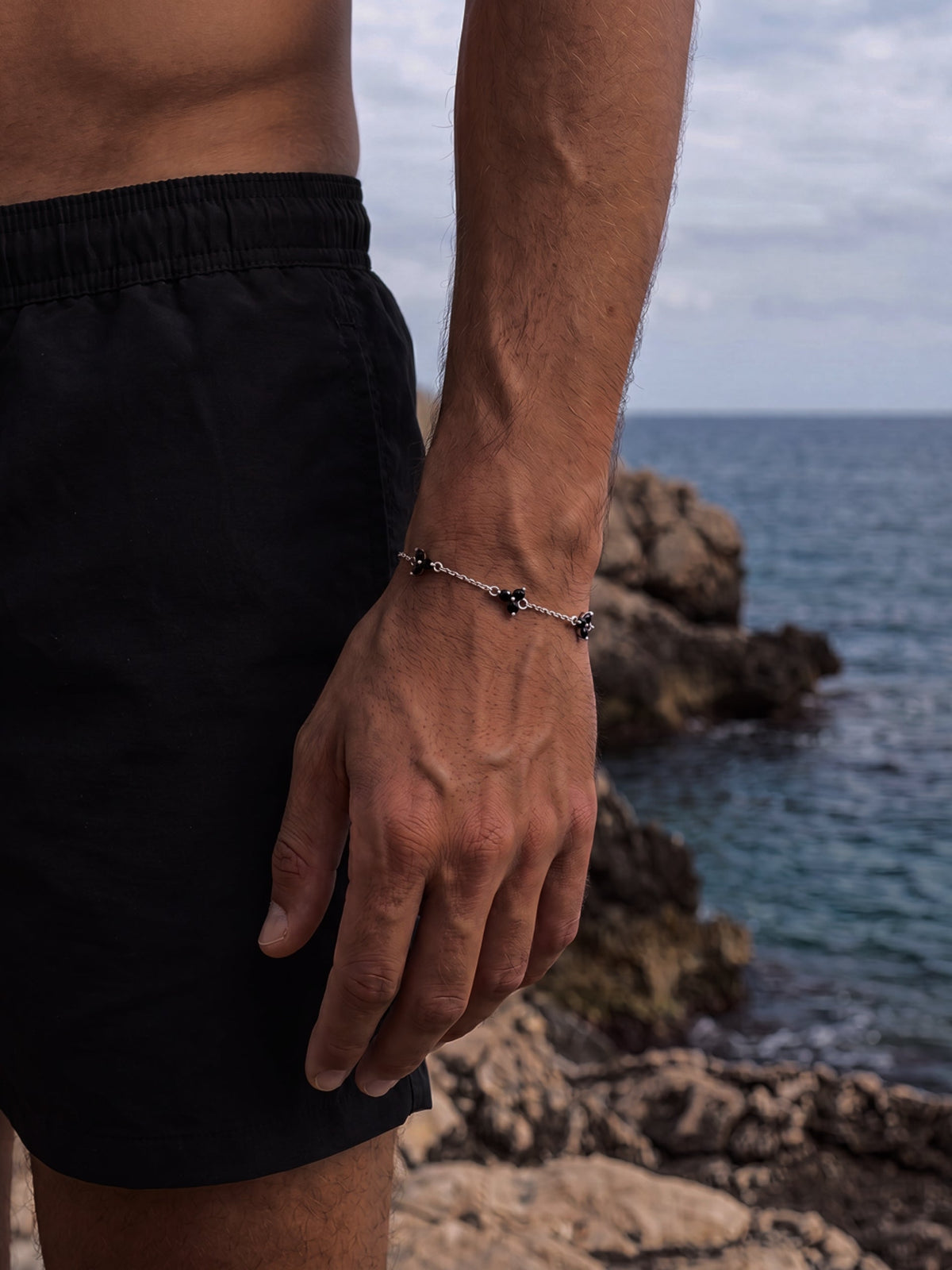 Bracciale FORTUNA Nero | Argento