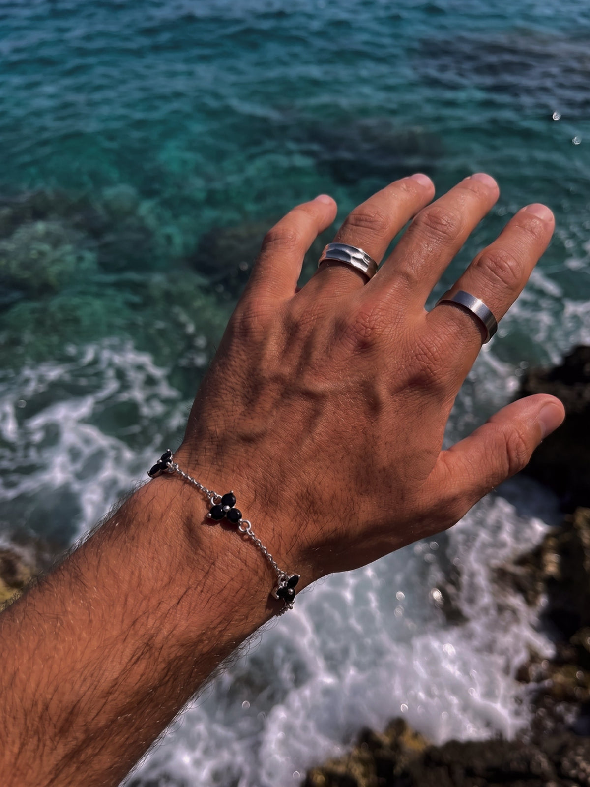 Bracciale FORTUNA Nero | Argento