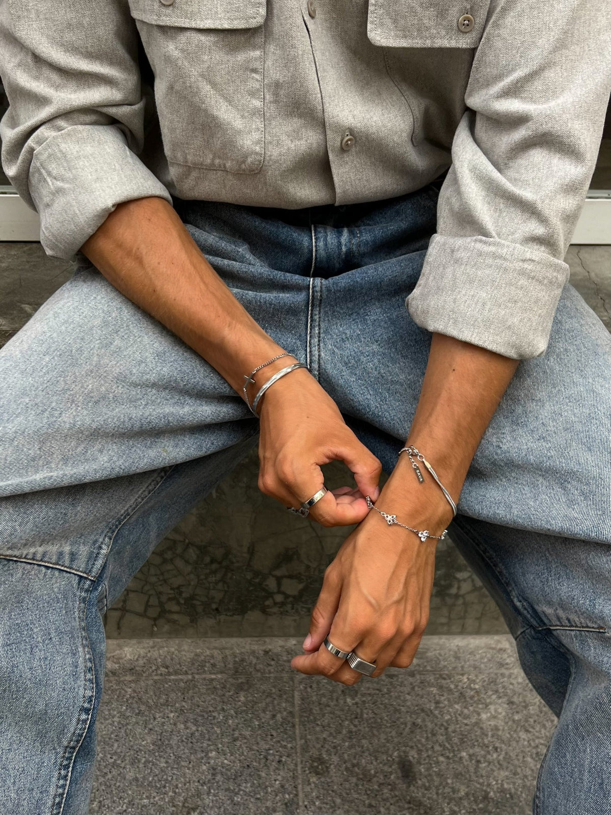 Pulsera FORTUNA Nácar | Plata