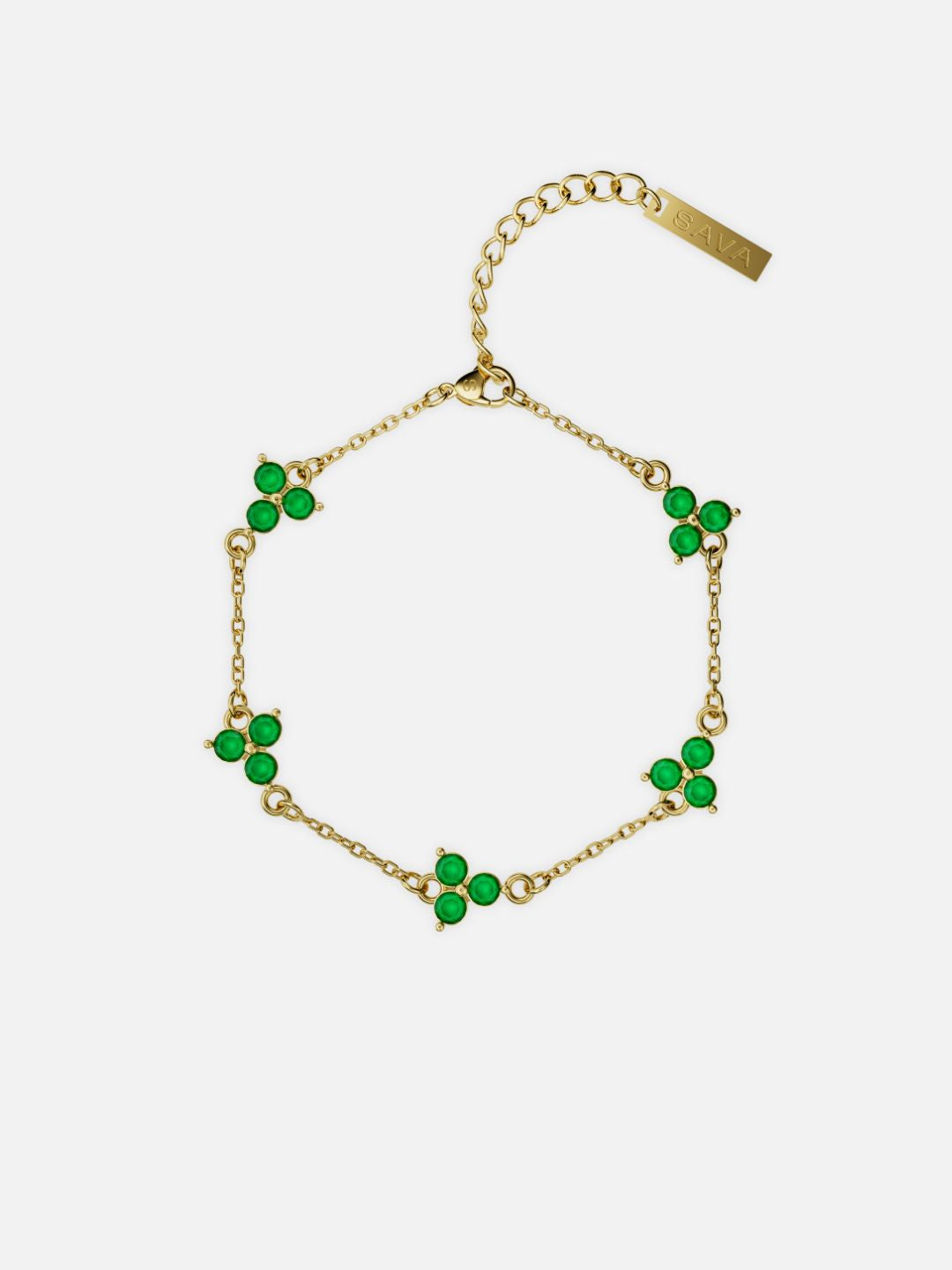 FORTUNA Smaragd Armbånd | 18K Guld