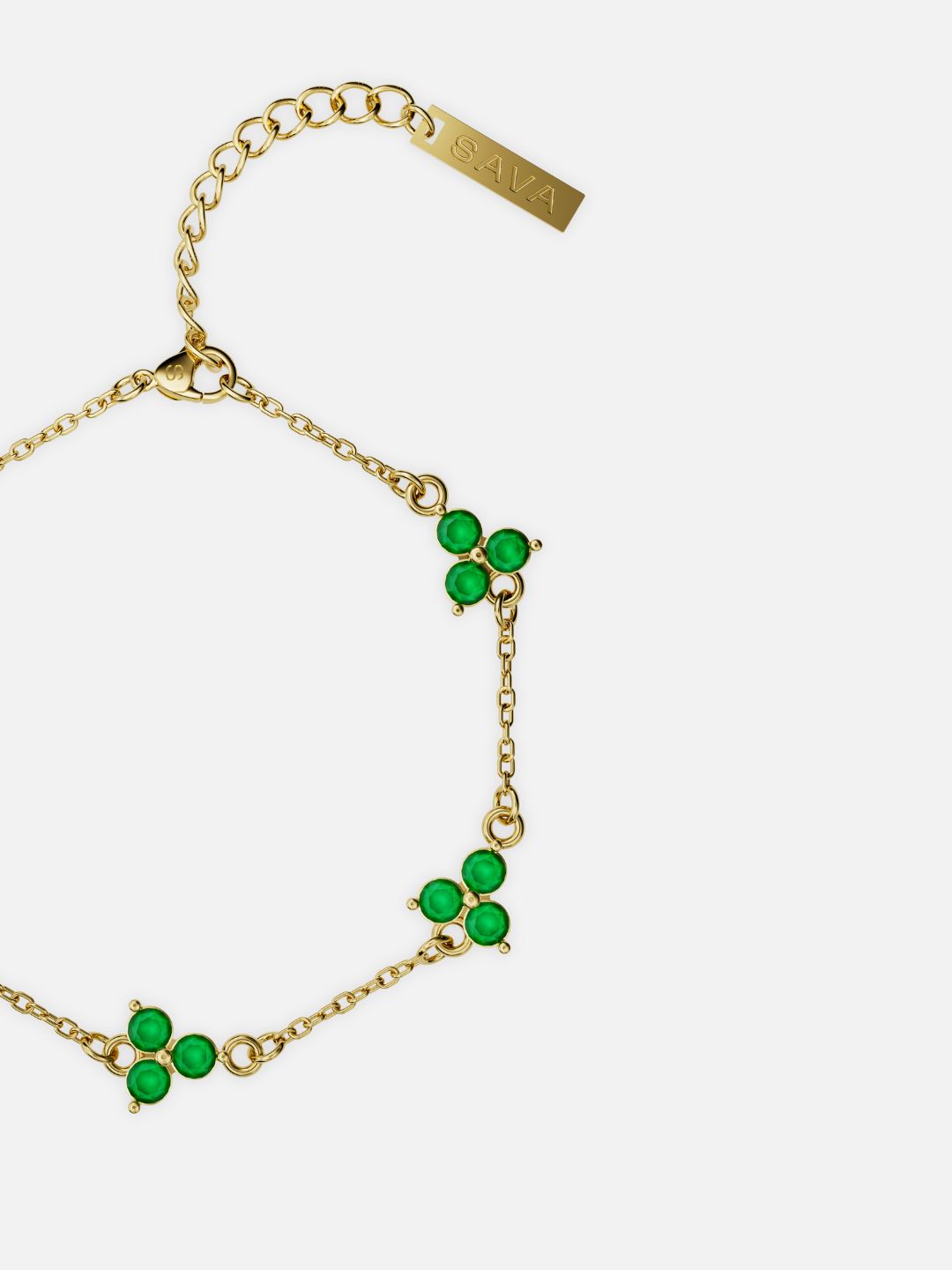 FORTUNA Smaragd Armbånd | 18K Guld
