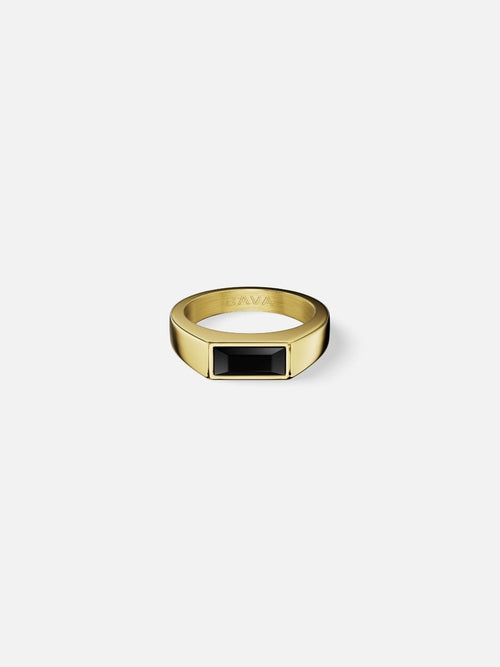 Anillo LAGO Negro | Oro 18K
